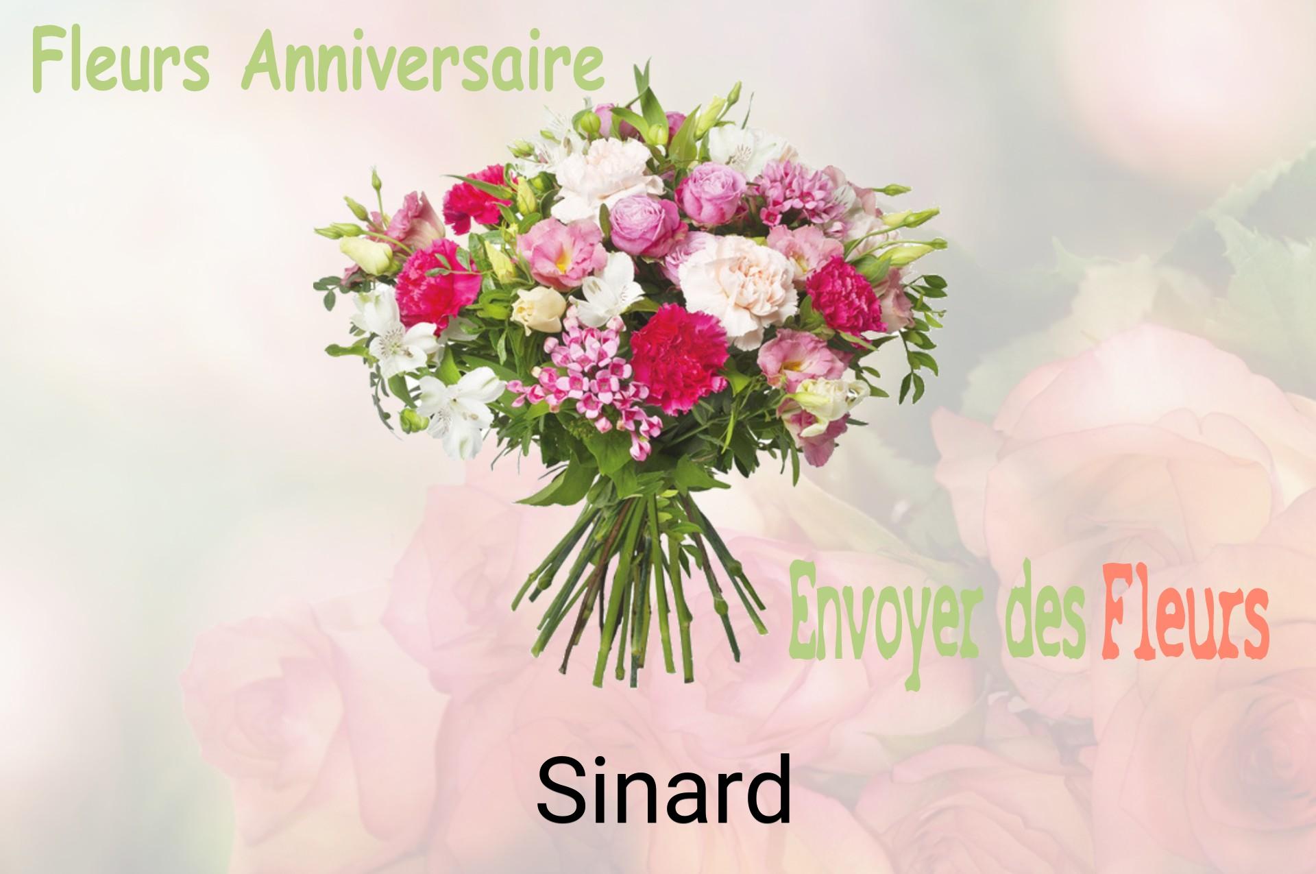 Bouquet de fleurs d’anniversaire livré à Sinard